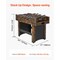 3-in-1 Game Table 54 Inch Air Hockey Foosball Table Tennis Brown
